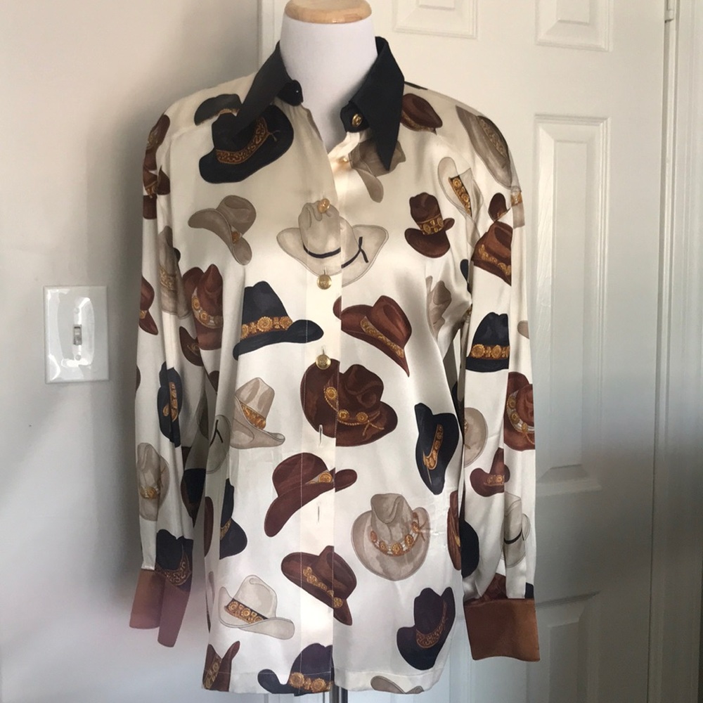 Authentic Vintage Esacada Silk Blouse